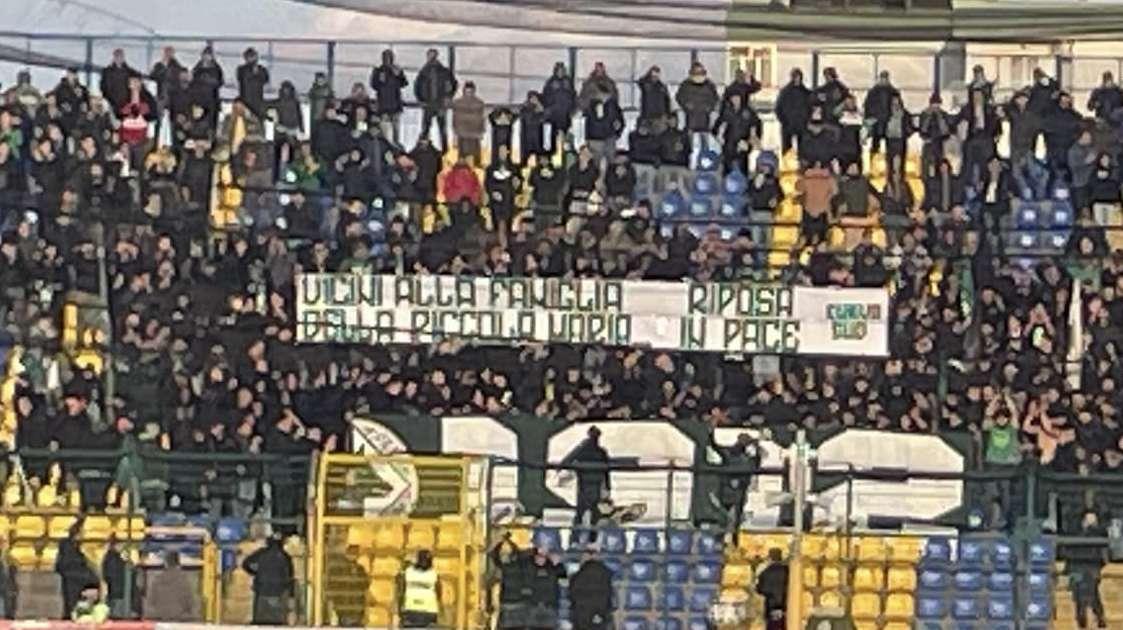 Curva Sud: "Vicini alla famiglia della piccola Maria"