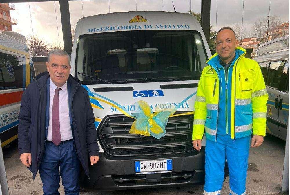 L'US Avellino dona un pulmino alla Misericordia per il trasporto dei tifosi disabili