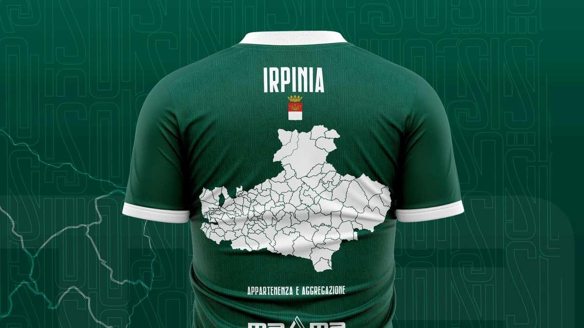 La maglia dell'Avellino con il territorio dell'Irpinia: "Appartenenza e aggregazione"