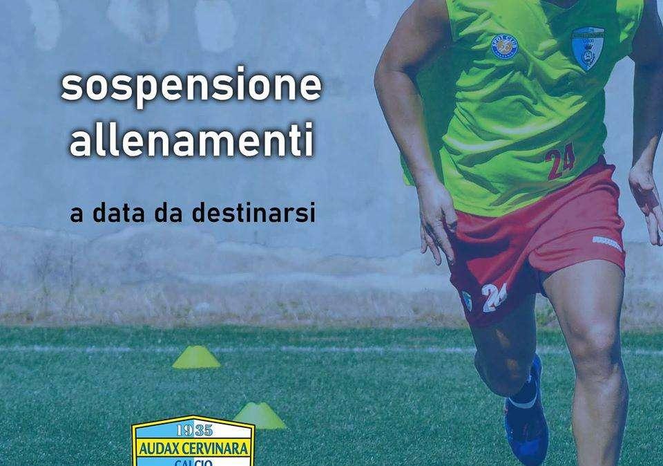 Eccellenza, il Cervinara sospende gli allenamenti