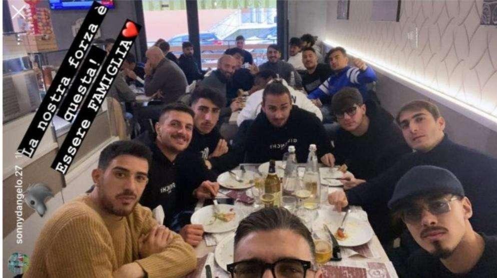 Avellino, pranzo di gruppo. D'Angelo: "La nostra forza è essere famiglia" 