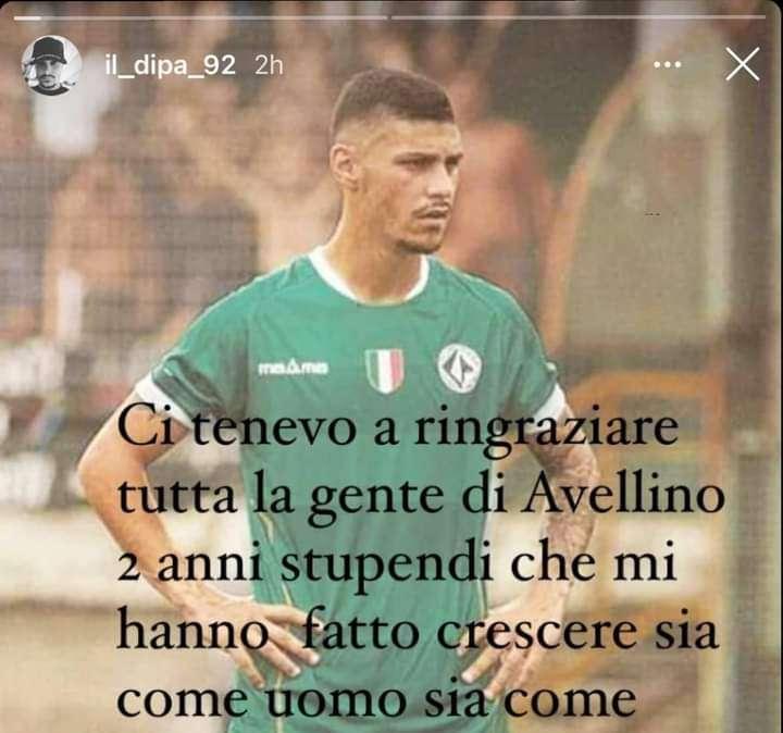 Di Paolantonio: "Un onore aver indossato la maglia dell'Avellino. Grazie per 2 anni stupendi"