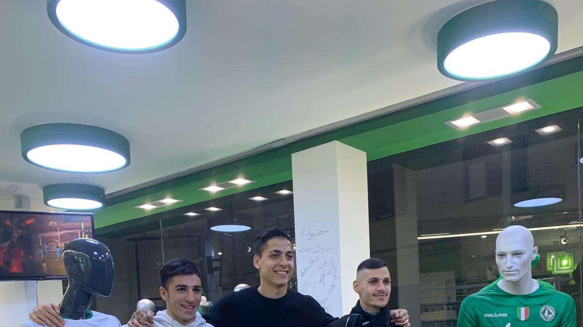 FOTO - Di Paolantonio, Illanes e Parisi allo store ufficiale