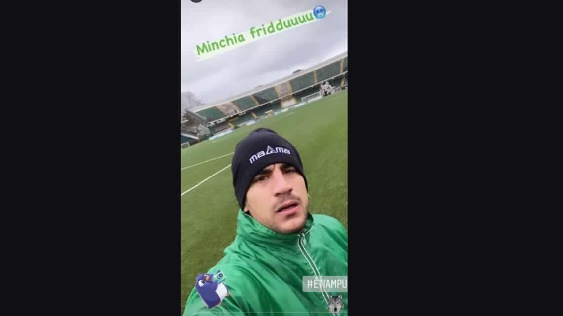 Miceli ha fretta di tornare a giocare: allenamento individuale per il capitano
