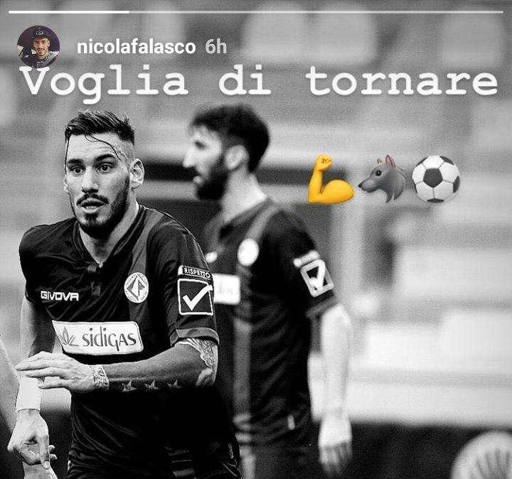Falasco verso il rientro: "Voglia di tornare"