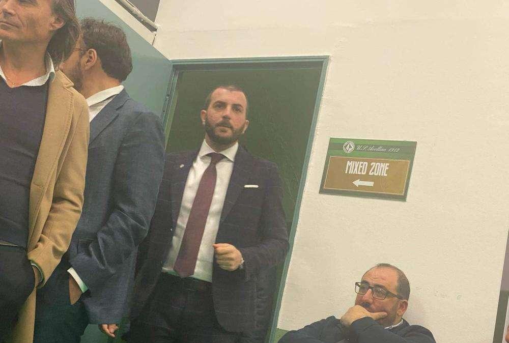 Avellino, il presidente Izzo e la squadra ospiti a Materdomini 
