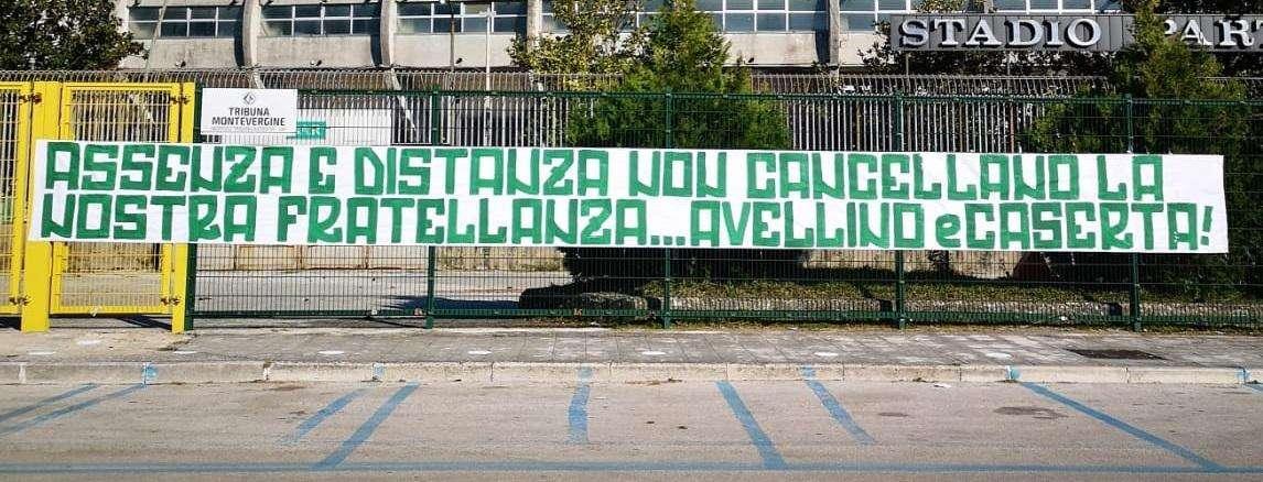 Avellino e Caserta gemellaggio sempre più forte: "Assenza e distanza non cancellano la nostra fratellanza"