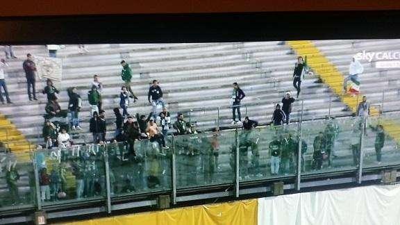 Contestazione irpina a fine gara all'Euganeo