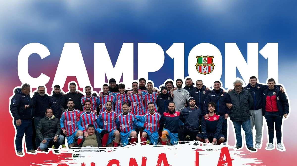 Seconda Categoria, il Bonito vince il girone C e ottiene la promozione