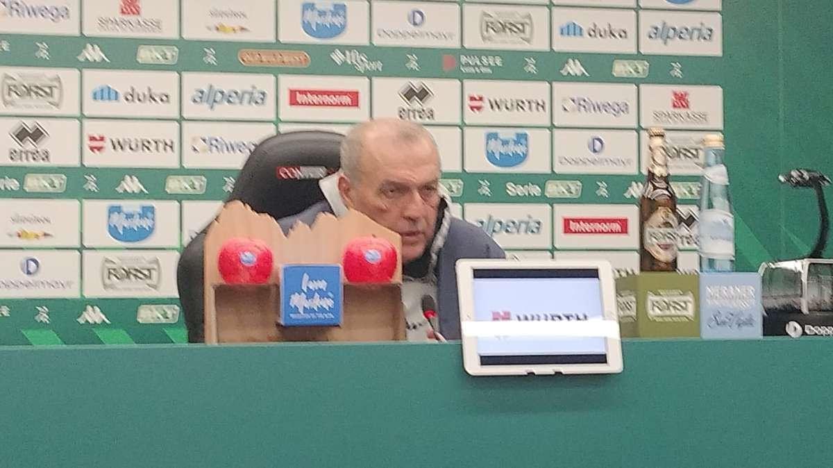 Sudtirol, Castori in conferenza: "Sconfitta immeritata dura da digerire; l'Avellino ha segnato e si è difeso"