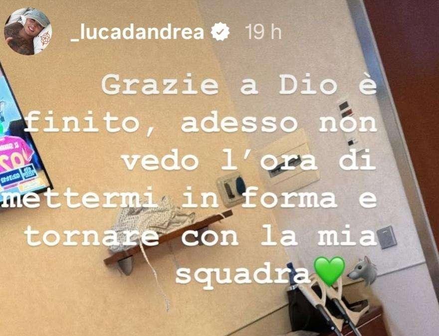 D'Andrea su Instagram: "Non vedo l'ora di tornare con la mia squadra"