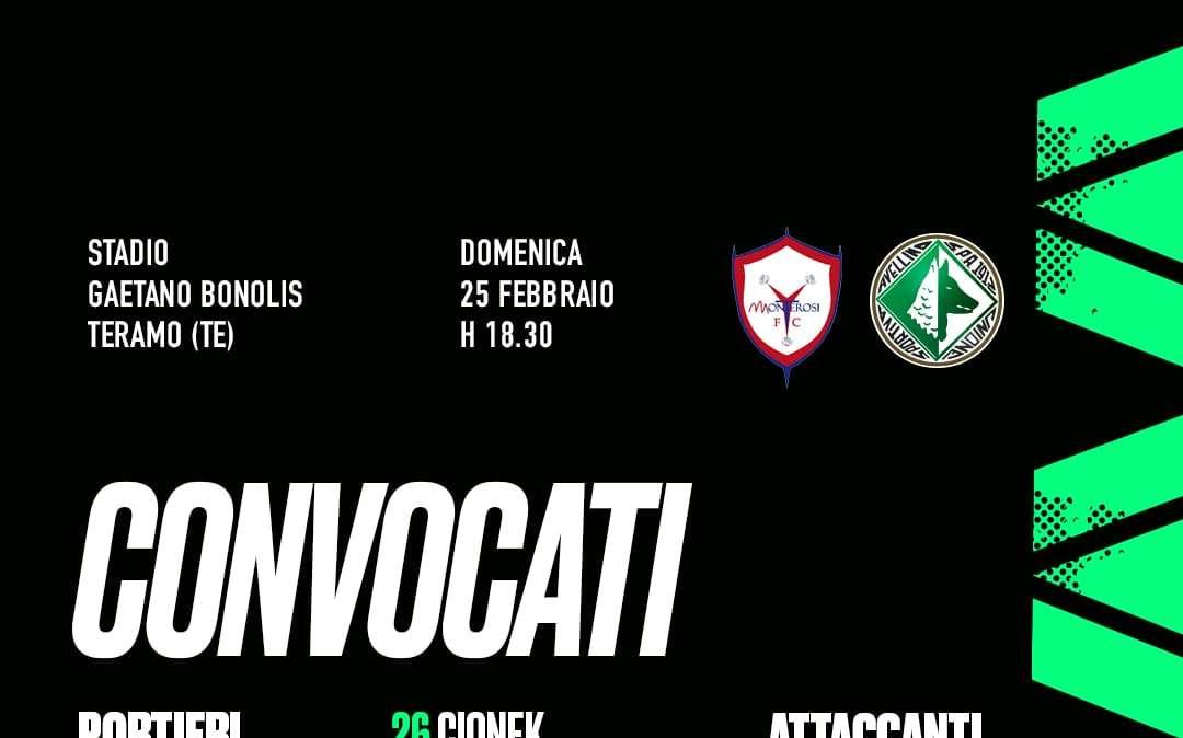 Monterosi-Avellino, i convocati di Pazienza 