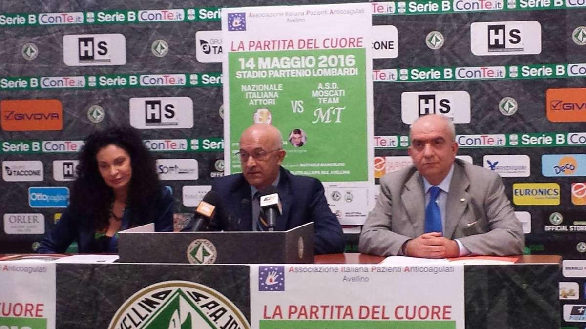 La Partita del Cuore al Partenio-Lombardi: presentato l'evento, guest-star Biancolino