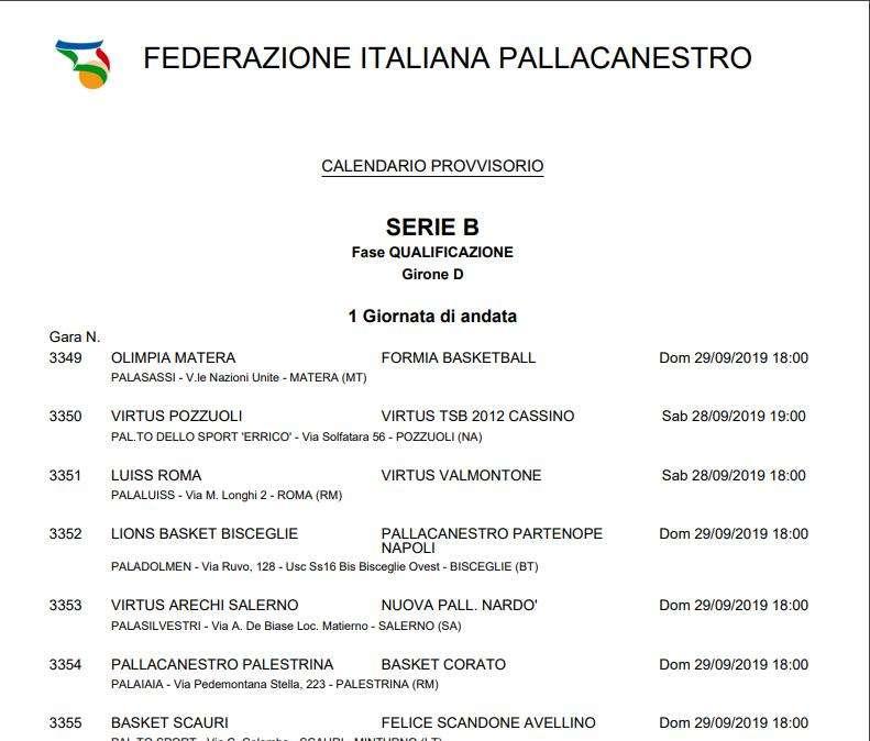 La Scandone debutterà in campionato a Minturno contro l'Autosoft Scauri
