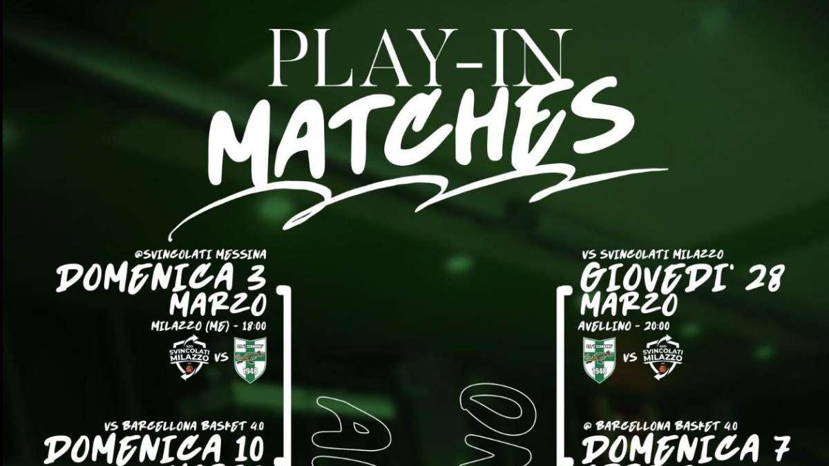 Play-In Scandone Avellino, ecco il calendario completo
