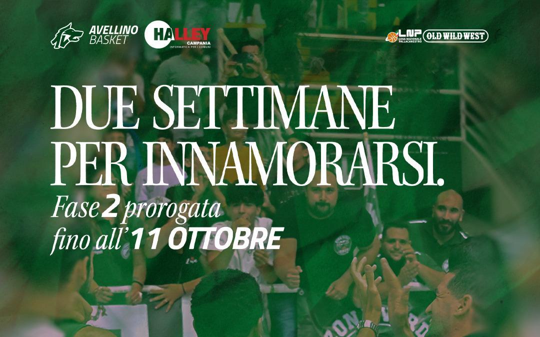 Avellino Basket, prorogata la campagna abbonamenti