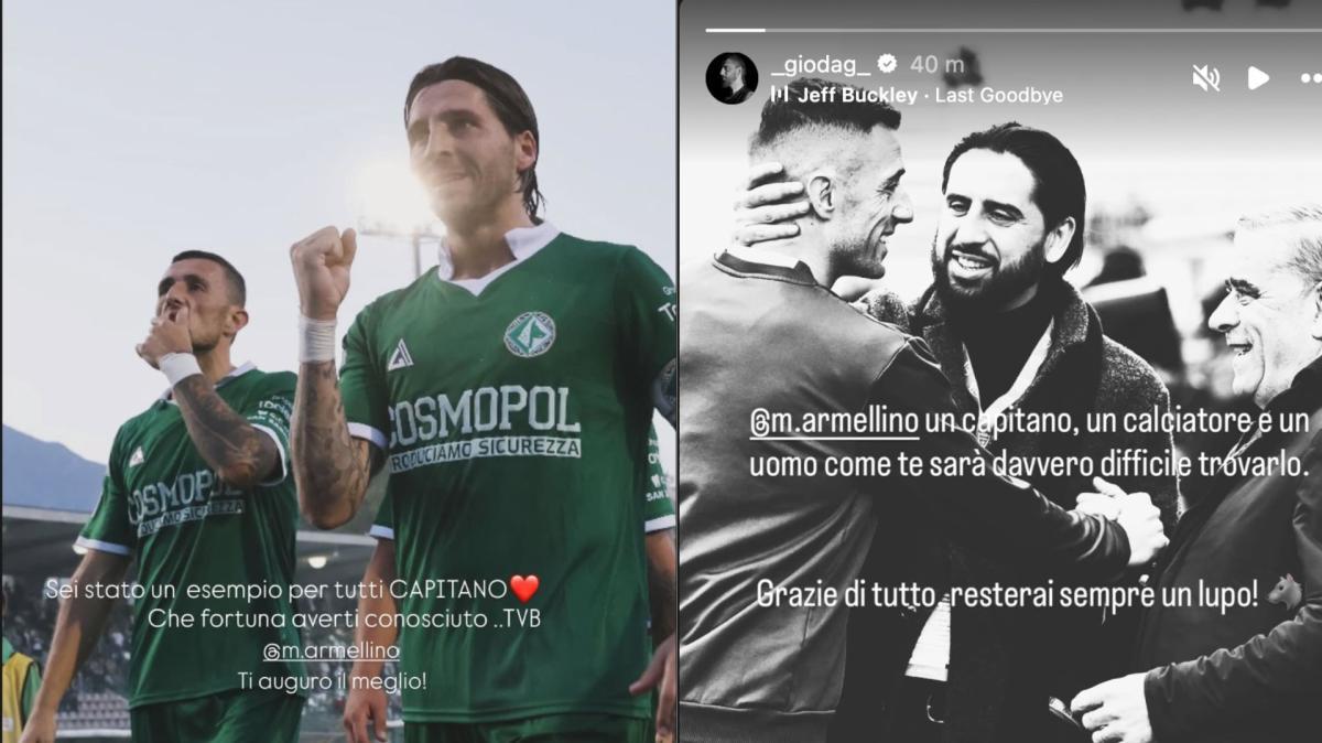 Patierno e D'Agostino salutano Armellino: "Un uomo e un capitano come te sarà difficile trovarlo"