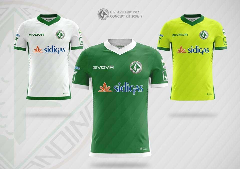 Avellino 2018-2019, ecco le nuove maglie: la Givova premia il vincitore del contest