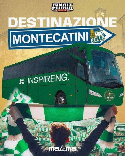 Delfes, pullman gratutito per Montecatini, per gara 1 della finale playoff. Le info per partecipare