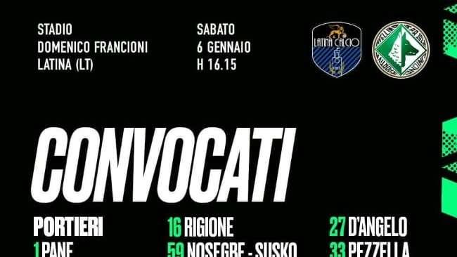 Avellino, i convocati per Latina. Ci sono Liotti e De Cristofaro