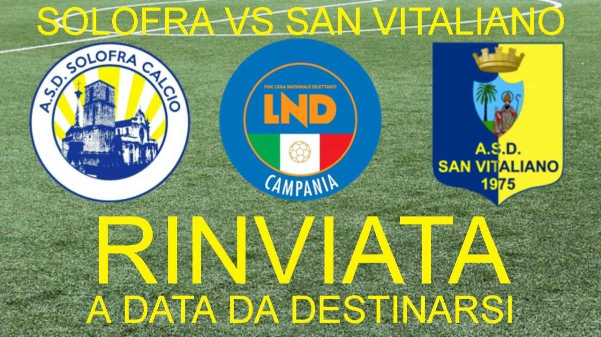Covid, il Solofra non scende in campo contro il San Vitaliano