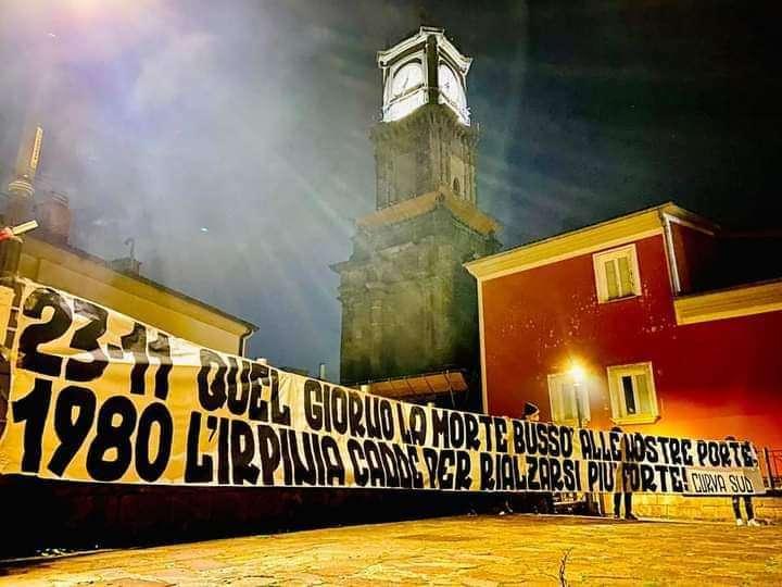 Curva Sud: "Quel giorno l'Irpinia cadde per rialzarsi più forte"