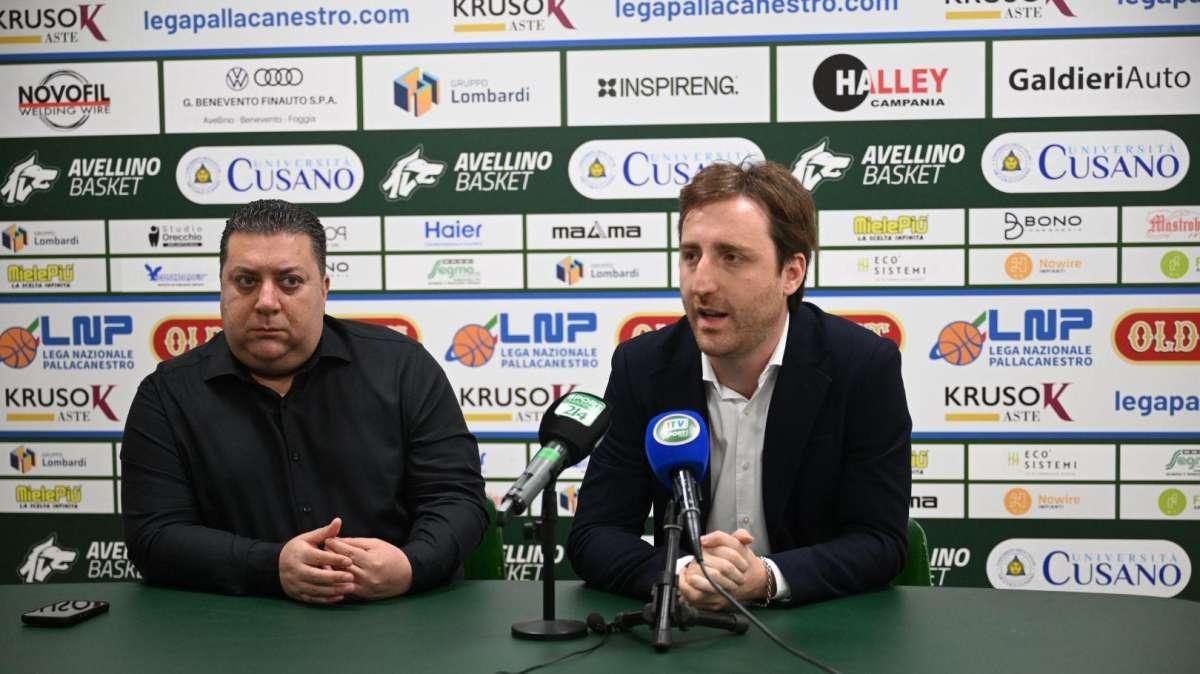 Avellino Basket,  l'orgoglio del Presidente Lombardi e lo sguardo al futuro del GM Nevola in conferenza stampa