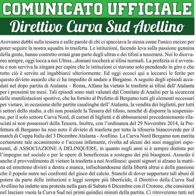 La rabbia della Curva Sud: "Sabato lasceremo il settore vuoto per 15 minuti"