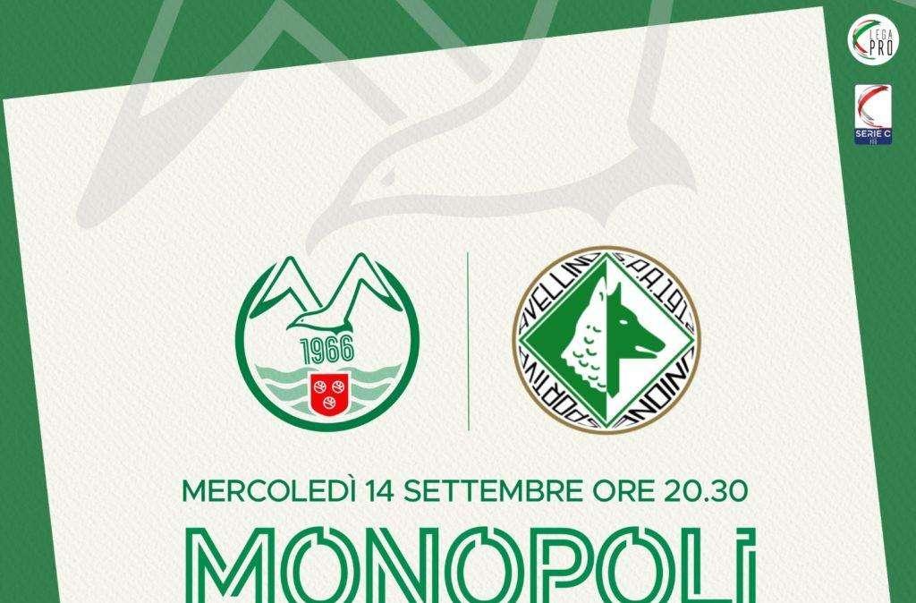Monopoli-Avellino, attiva la prevendita dei tagliandi. Le info per il settore ospiti