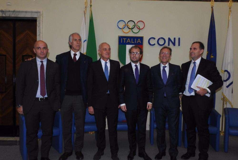 Incontro tra il ministro dello sport Lotti e il presidente di B Balata