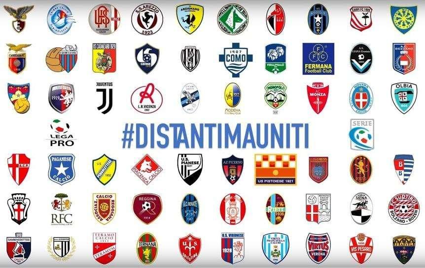 #distantimauniti ecco l'hashtag della Lega Pro