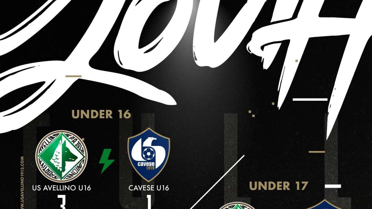 Avellino, vittorie per l'Under 16 e l'Under 17 contro la Cavese