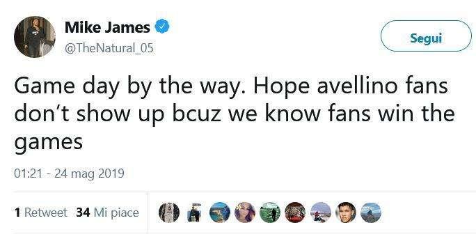 Milano, James: "Spero che i tifosi di Avellino non si presentino" 