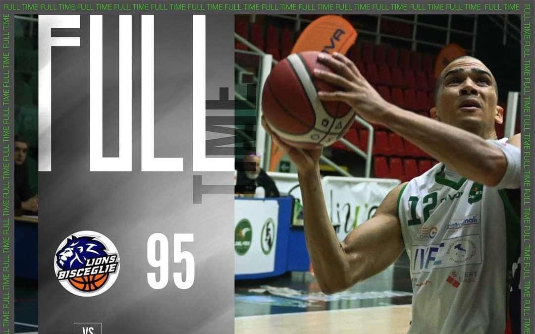 La Delfes cade a Bisceglie, 95 a 83 il finale per i Lions