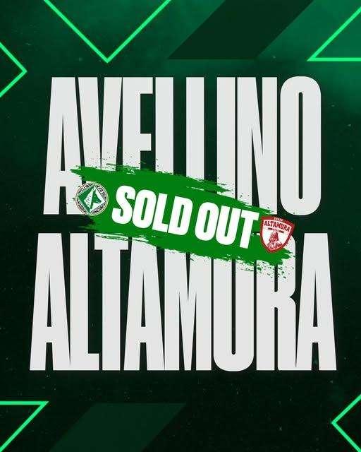 Avellino-Altamura, sold out il Partenio-Lombardi, ma ormai non fa più notizia