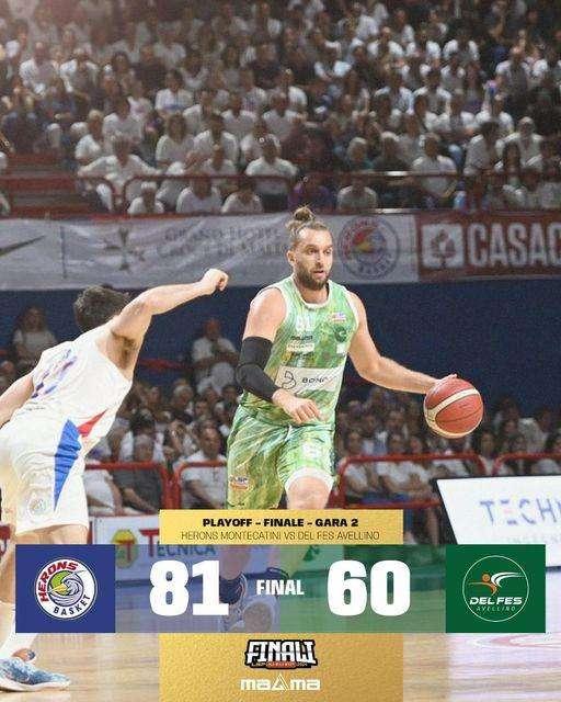 DelFes, brutta disfatta a Montecatini: la Fabo si impone 81-60 e si porta 2-0 nella serie