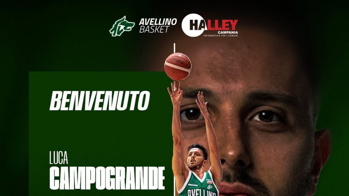 UFFICIALE - L'Avellino Basket accoglie Luca Campogrande