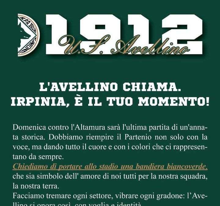 L'appello della Sud: "Portiamo una bandiera biancoverde allo stadio. Facciamo tremare ogni settore"