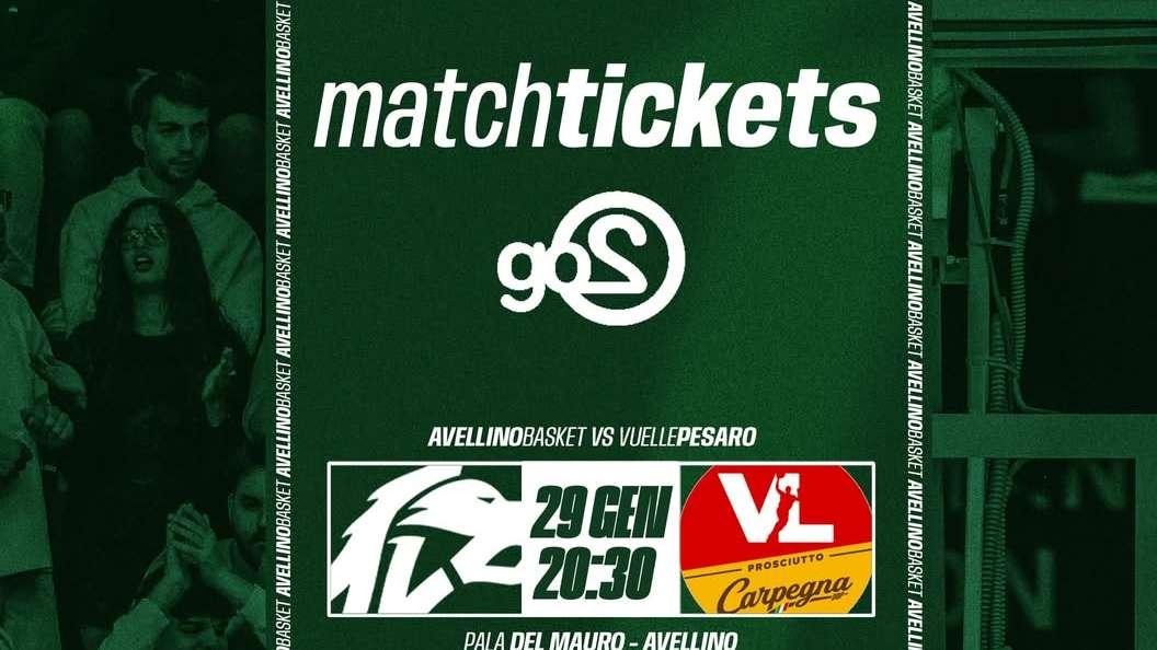 Avellino Basket, parte la prevendita per la gara contro la Carpegna Prosciutto Pesaro