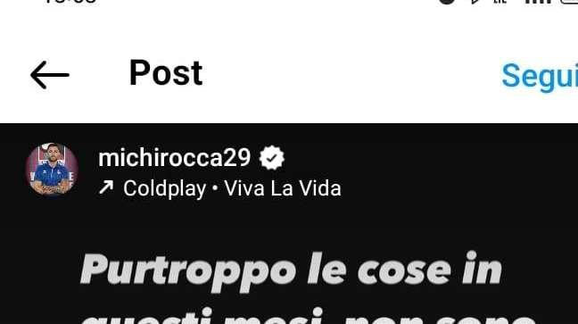 Rocca saluta Catania su Instagram: lo aspetta l'Avellino