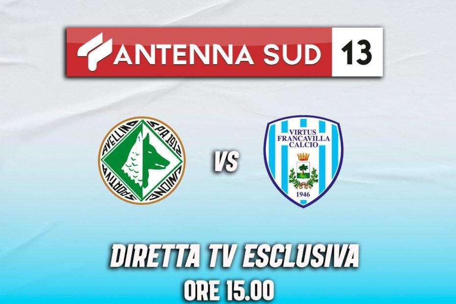 Avellino-Virtus Francavilla visibile anche su Antenna Sud 13