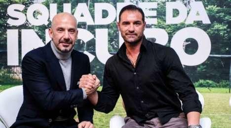 Amoruso in compagnia di Vialli