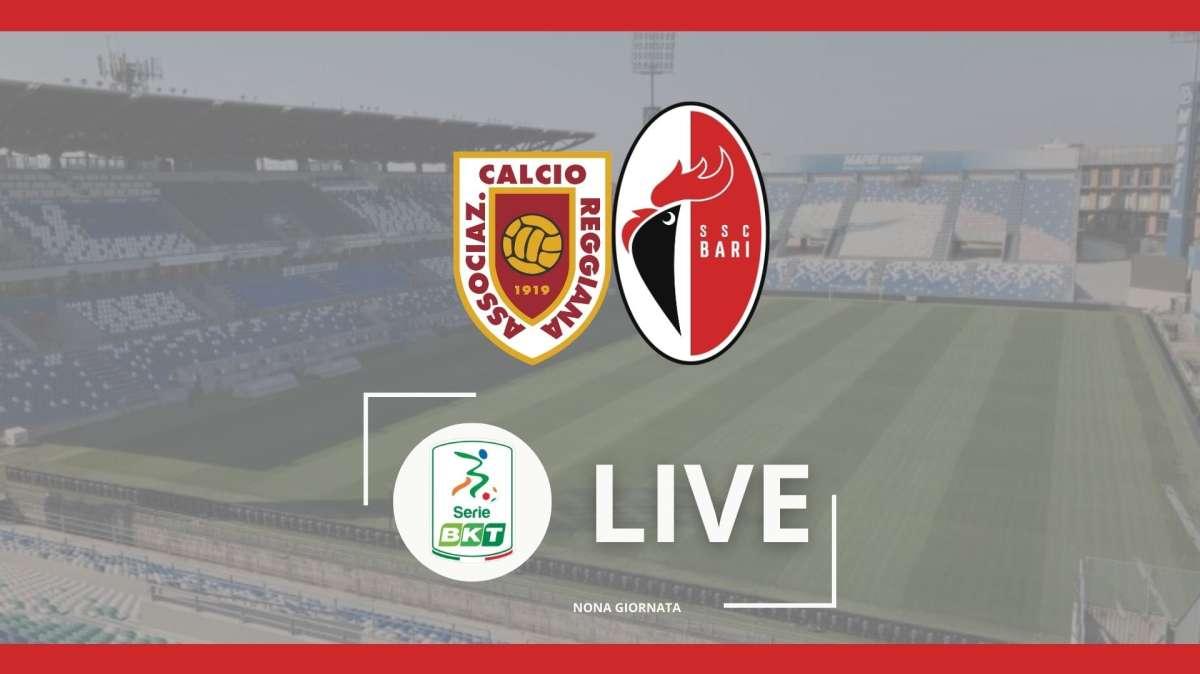 Reggiana-Bari 1-1, succede tutto nel primo tempo. Di Cesare risponde a Girma. RIVIVI IL LIVE 