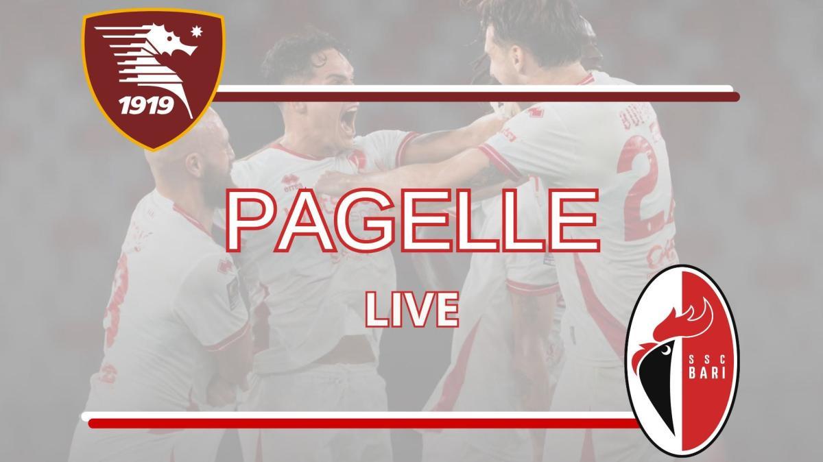 Salernitana-Bari: le pagelle LIVE dallo stadio Arechi