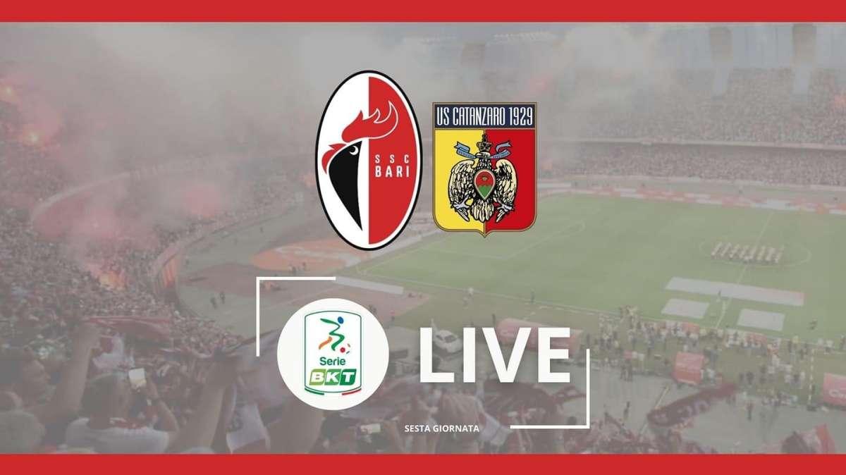 Bari-Catanzaro 2-2,  solo un punto per i galletti. RIVIVI IL LIVE