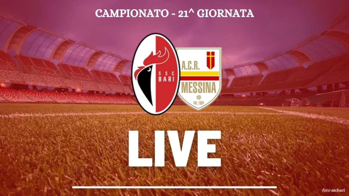 Bari-Acr Messina 1-2, crollo inaspettato al San Nicola. Decide Concalves. Rivivi il live