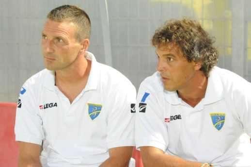 Garzya insieme a Moriero ai tempi di Frosinone