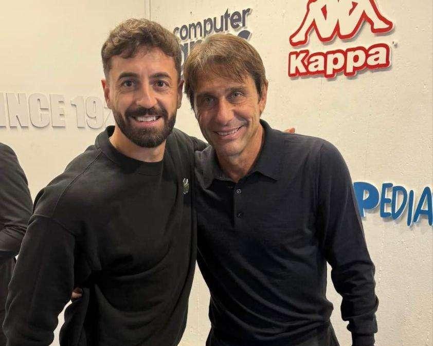 FOTO - Conte-Caputo, incontro speciale tra i due ex biancorossi ad Empoli
