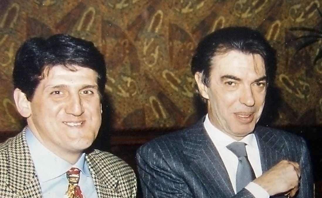 Michele Desiderato, qui ritratto col presidente dell'Inter Massimo Moratti