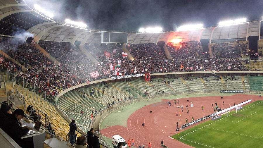 La curva nord in Bari-Cesena